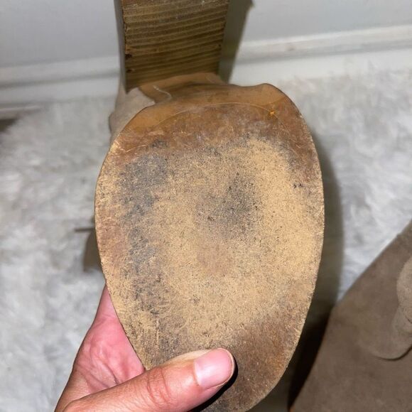 Zara green fringe mid half boots - Picture 10 of 10